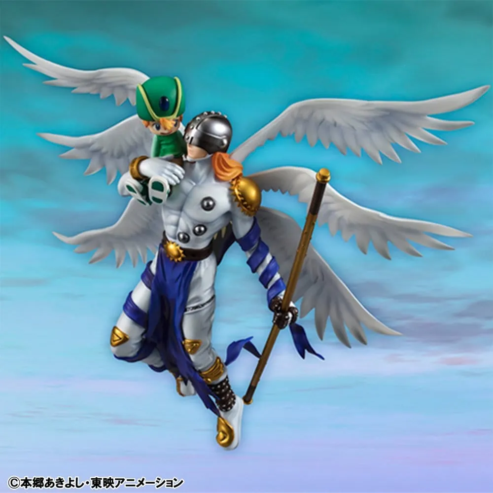 Digimon Adventure G.E.M. Series PVC Figure Angemon & Takeru Takaishi 22 cm (Repeat)